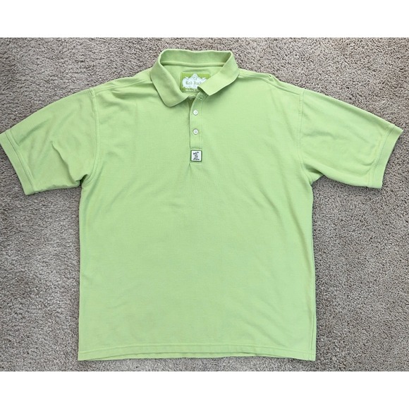 Red Jacket Golf Polo Shirt Mens L Green Falcons‎ Fire Club Florida Short Sleeve - Picture 1 of 10